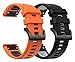 Produktbild ZLRFCOK 20mm 22mm 26mm Sportarmband aus weichem Silikon für Fenix 5/Fenix5 Plus/Forerunner 935/945/Fenix6 6X /6s/Fenix6 Pro/Approach S60 /Garmin Quatix 5/Instinct