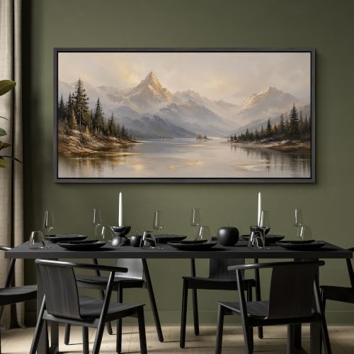 Image of MUDECOR Extra Large Framed Canvas Print Wall Art Pine Art for Living Room