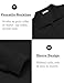 COOFANDY 1/4 Zip Pullover Mens Casual Half Zip Polo Shirt Classic Mock Neck Sweaters Long Sleeve Fashion 3/4 Zip Sweatshirts Black