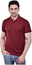 SMAN Men's Polo T-Shirt Regular Fit Half Sleeves with Pocket and Bottom Neck Collar for Casual and Daily Use.