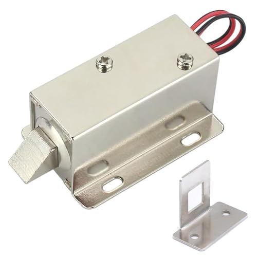 Serrure électromagnétique, Conception étanche Installation Simple Serrure électrique Solénoïde pour Tiroir D'armoire de Placard de Porte (12v)