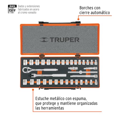 Extensiones para matracas 3/8 Truper 3 Imagen adicional