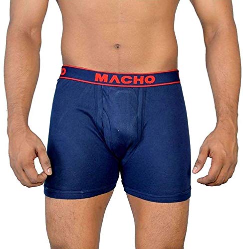 Macho Men's Long Cotton Fine Trunk Pack of 5 (Multi Color)2