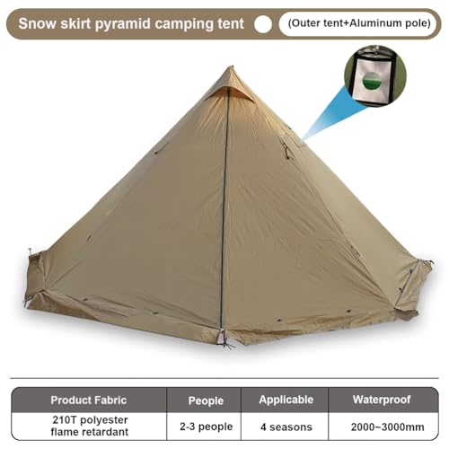 Carpa portátil para camping tipo tipi para 2 personas miniatura 2