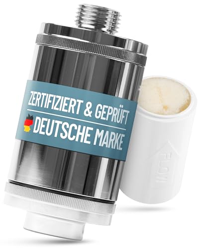 sanquell Legionellenfilter Dusche Badewanne Longlife | Zertifiziert | Komplettset | Filter austauschbar |...