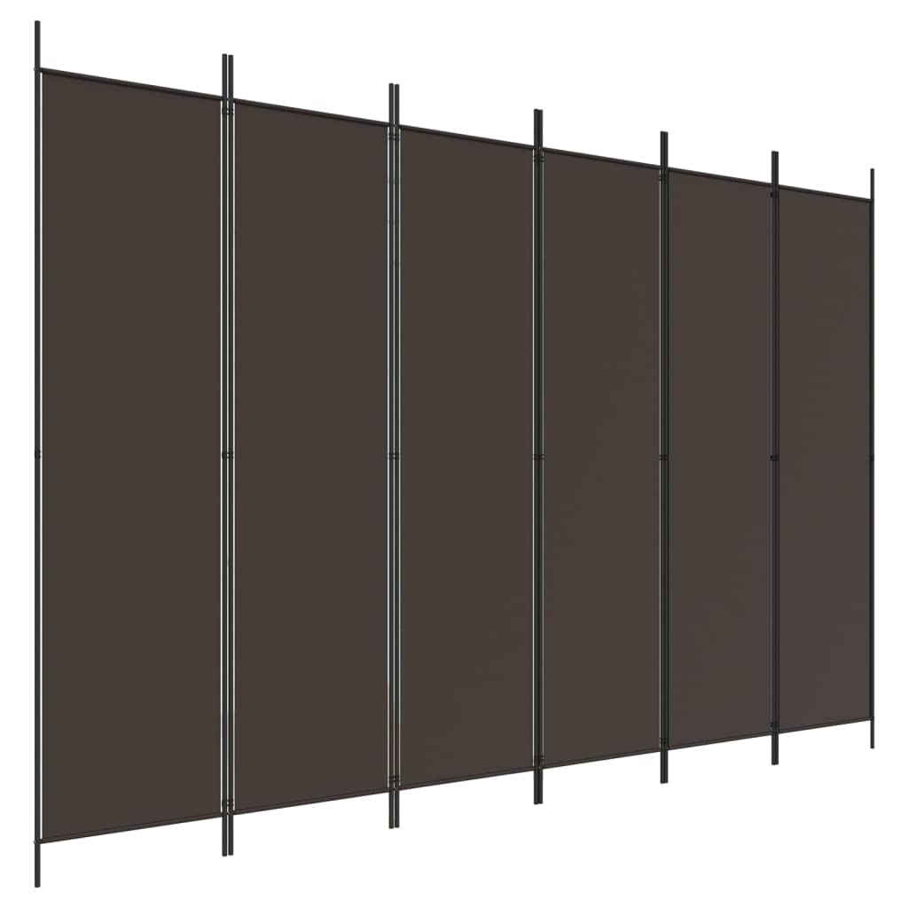 Vidaxl (, 300 X 200 Cm) Room Divider Fabric Privacy Screen Paravent Multi Colours Multi Sizes Brown