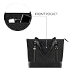 KROSER Sac Cabas Femme pour Ordinateur Portable 15,6 pouces, Sacoche pour Ordinateur, Sac de Cours Tolie, Grand Sac à Main pour Shopping Travail Quotidien Voyage, Tote Bag, Noir #5