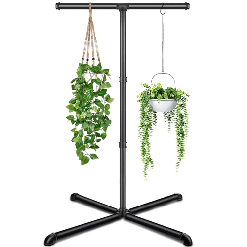 Lilybud--lily Hanging Plant Stand, 47” Metal Plant Hanger for Indoor Plants, Hanging Plant Holder for Indoor Plants, Hanging Planter for Living Room, Balcony, Garden
