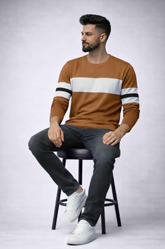 Image of THE DRY STATE Mens Cotton Full Sleeves Tshirt