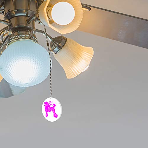 Image of Pink Poodle Silhouette Fan /Light Pull