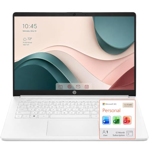 Image of HP Ultrabook with Sleek Design, 8GB RAM, Microsoft 365 One Year, Intel 4-Core, Micro-Edge Display, Flash-Based Storage, Fast Charge, Windows 11, Wi-Fi 6, no Mouse | Light and Slim for Everyday Use