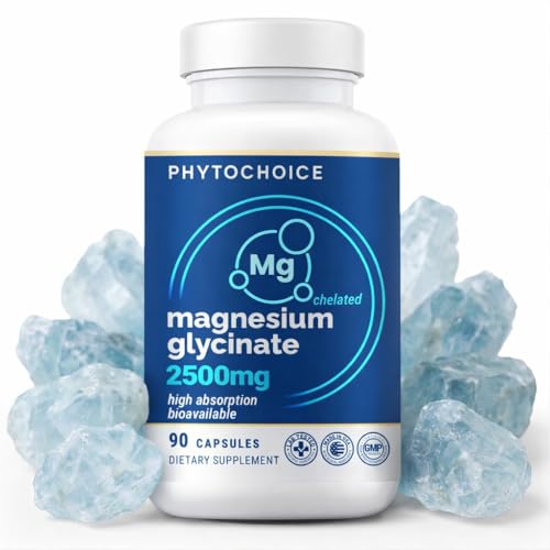 Magnesium for Sleep & Recovery – High Potency 2500mg Magnesium Glycinate for Men & Women, Chelated for High Absorption, Supports Deep Rest, Nerve & Muscle Recovery, Made in USA, 1 Month Supply