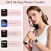 Reloj Inteligente para Mujer, Pantalla HD de 1.85" Compatible con iPhone/Samsung/Android (Recibe/Haz), Seguimiento de Fitness con Monitor de Ritmo Cardíaco/Sueño/SpO2, Sumergible 3ATM, Más de 120 Modos Deportivos, Alexa 8