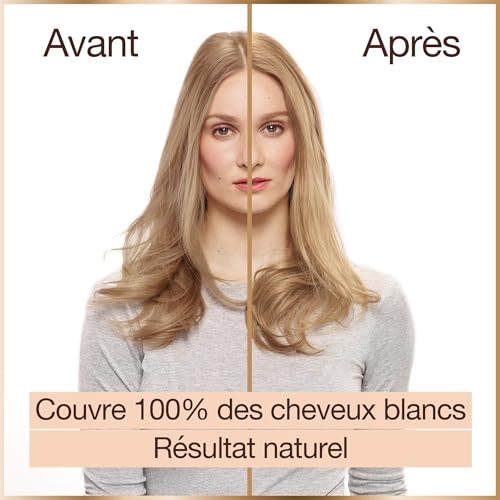 Coloration 8.0 Blond Miel Sans Ammoniaque Application Facile Cheveux Blancs Couverts Good Garnier La Boite - vue 6