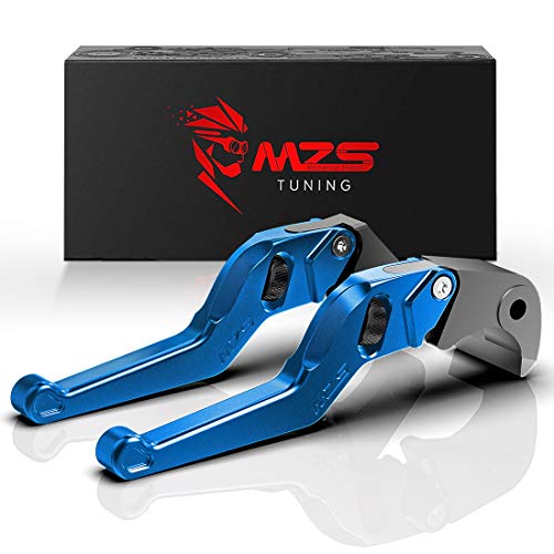 Greatest Product MZS Brake Clutch Levers Wheel Roller Short Adjustable CNC Blue Compatible with GROM MSX125 Monkey 125 CBR500R CB500F CB500X CBR250R CBR300R CB300R CB300F