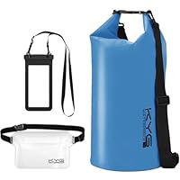 Borsa Impermeabile 5L Con Tracolla - Sacca Stagna Per Telefono, Ideale Per Kayak, Nuoto E Campeggio - Foto 4