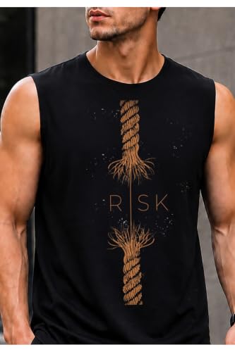 Image of JUGULAR Tank Tops Sleeveless T-Shirt for Men Gym Wear Vest Solid Stylish Round Neck Running for Sports Workout Fitness & Casual or Beach Wear