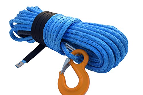 QIQU 12 mm x 30 M de Kevlar torno de cable para azul