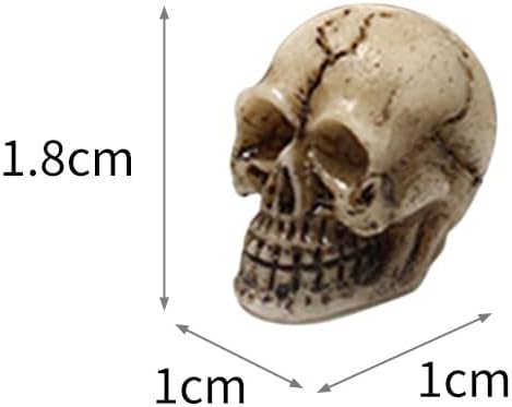 Miniatura 8 de Eforcase 20 figuras de calavera en miniatura, figuras de Halloween, estatuas de calavera de esqueleto, adornos de broma de Halloween, trucos de