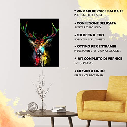 TAHEAT Dipingere con i numeri Kit con pennelli e