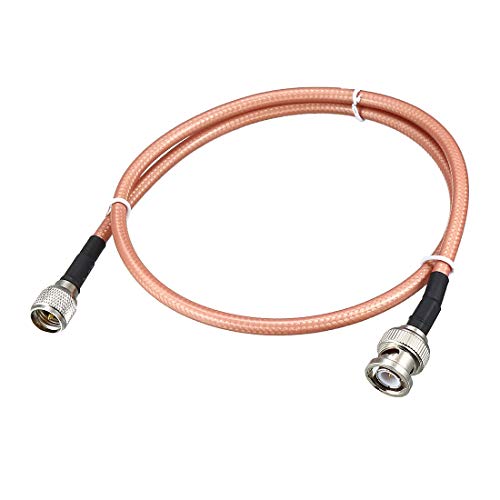 Câble coaxial RG-142 anti interférence BNC mâle mini UHF mâle de 90 cm