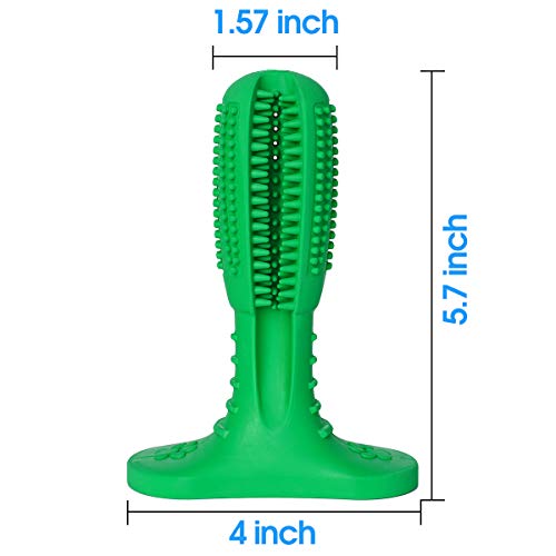 Ranphykx Dog Toothbrush Stick Dental Care Brushing Stick Effective Toothbrush for Dogs Natural Rubber Bite Resistant Toys for Dogs Pets Oral Care - Thumbnail 3