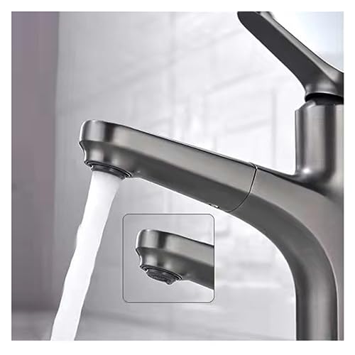 Robinet rétractable chaud et froid pour évier et lavabo de salle de bain - 6