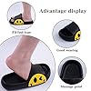 Waysoland Women Men Beach Slippers Summer Sliders Sandals,EVA Open Toe Soft Slippers,Bathroom Pool Shower Anti-Slip Shoes Flip Flops for Indoor & Outdoor(black,5.5/6.5) #2