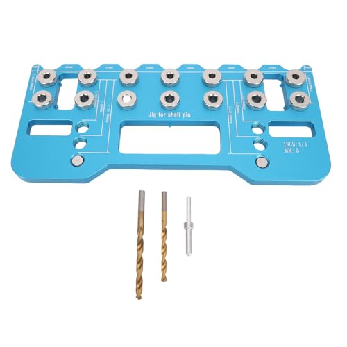 Funzionalità versatile: questo strumento multifunzionale si accoppia perfettamente con i bit per trapano e la staffa bit per trapano, permettendoti di perforare facilmente i fori e installare maniglie per soddisfare vari requisiti di perforazione, garantendo l'accuratezza con ogni installazione.