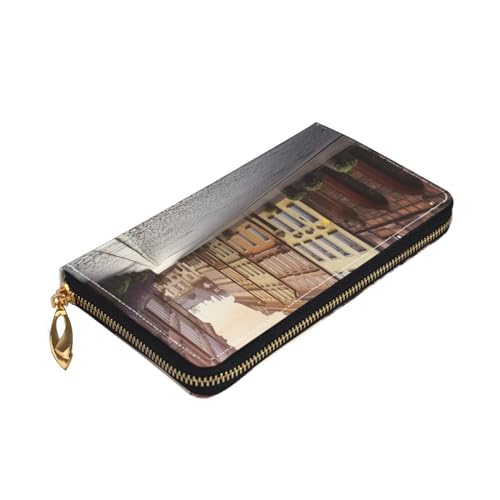 Poland's Historic Center Street Women's Wallet Large Capacity Credit Card Holder Zip Phone Clutch Ladies Travel Purse3