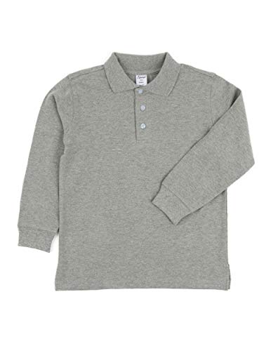 Leveret Kids & Toddler Boys Girls Long Sleeve 100% Cotton Uniform Polo Shirt Variety of Colors (Size 2-14 Years)2