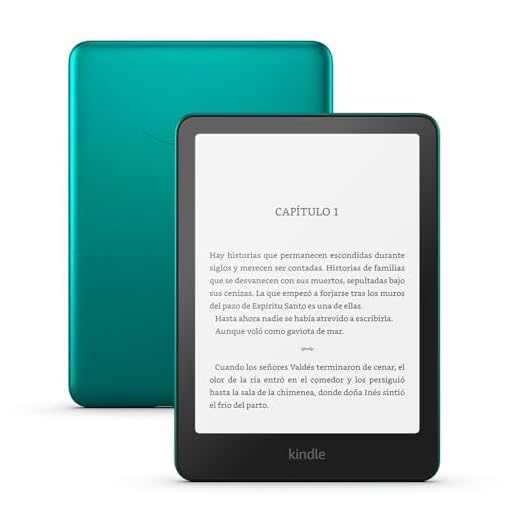 Amazon Kindle Paperwhite Signature Edition (última generación) | Nuestro Kindle más rápido, con luz frontal autorregulable, carga inalámbrica y semanas de batería | 32 GB | Verde jade metalizado