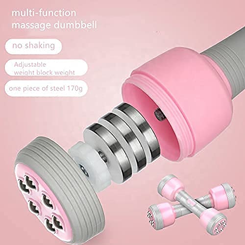 Pihura 5-in-1 Dumbbell Set with Non-Slip Neoprene Handles | Dumbbells Set for Home Workouts | Fashion Style Adjustable Fitness Accessory for Exercise 1