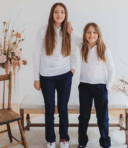Image of Girls Adjustable Waist School Pants