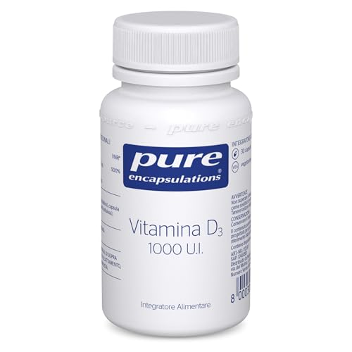Pure Encapsulations - Vitamina D3 1000 UI – Integratore con Colecalciferolo – Ossa, Muscoli e Immunità – 30 Capsule