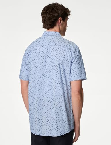 Image of Marks & Spencer Men's Cotton Short Sleeves Shirt
