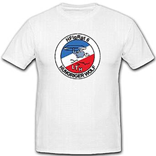 T-Shirt HFlgRgt 6 en coton blanc pour les passionnés d'aviation militaire