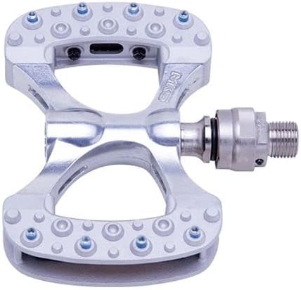 MKS Gamma Ezy Superior Silver Aluminum Pedals for Touring, Off-Road Bikes