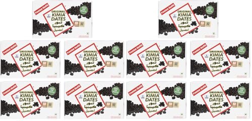 Image of Kimia Dates Original Mazafati Dates - Pack of 10 (500gm Each) | Juicy & Delicious Khajoor, Khajur | Healthy Snacks | Rich in Fibre | Perfect for Snacking (Carton Box)