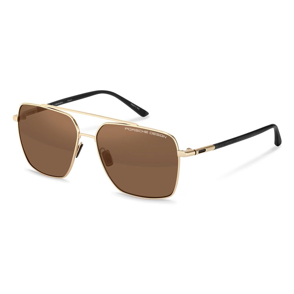 Sunglasses Porsche Design - Mat: Metal_C: Gold/Black D: 145X15 / Male Cura Della Persona E Salute-image