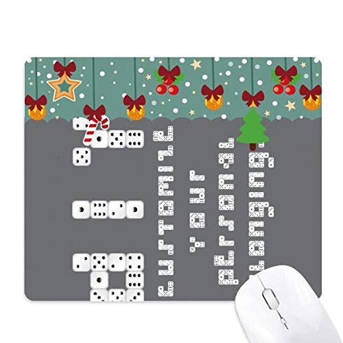 Tapis de souris en caoutchouc grand confort avec illustration anglaise de bureau