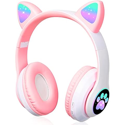 Auriculares Inalámbricos de Diademacon Orejas de Gato para Niñas Cover