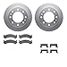 Dynamic Friction Company Front Geospec Brake Rotors with 5000 Advanced Brake Pads includes Hardware 4512-48130