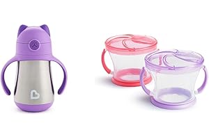 Munchkin Stainless Steel Snack Catcher Keeps Kids' Snacks Within Reach