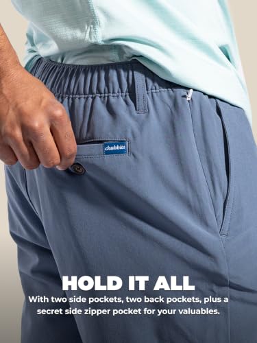 Image of Chubbies Everywear Men's Shorts - Mens Shorts Casual 6in Inseam, Elastic Waist, Water-Resistant, Zipper Pocket