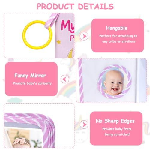 Miniatura 3 de Aolso Álbum De Fotos Libro De Recuerdos Para Autodiseñar Y Sentir Hecho De Tela - Álbum De Juguete De Nacimiento Para Bebés Y Niños De 0 Meses Para Memorizar Caras Nombres