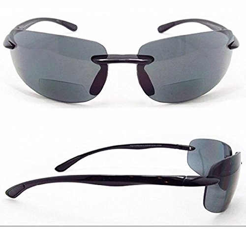 Pink Ribbon Shades Men And Women Rimless Bifocal Lovin Maui Sports Style - Black 2.00 #TOP2