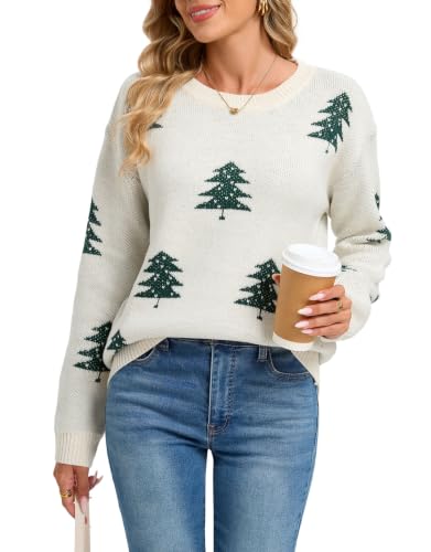 Image of Women's Pullover Sweaters Cute Multi-Hearts Knitted Casual Sweater