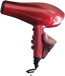 Secador de Cabelo Profissional 1900W 110V Alta Potência (Vermelho)