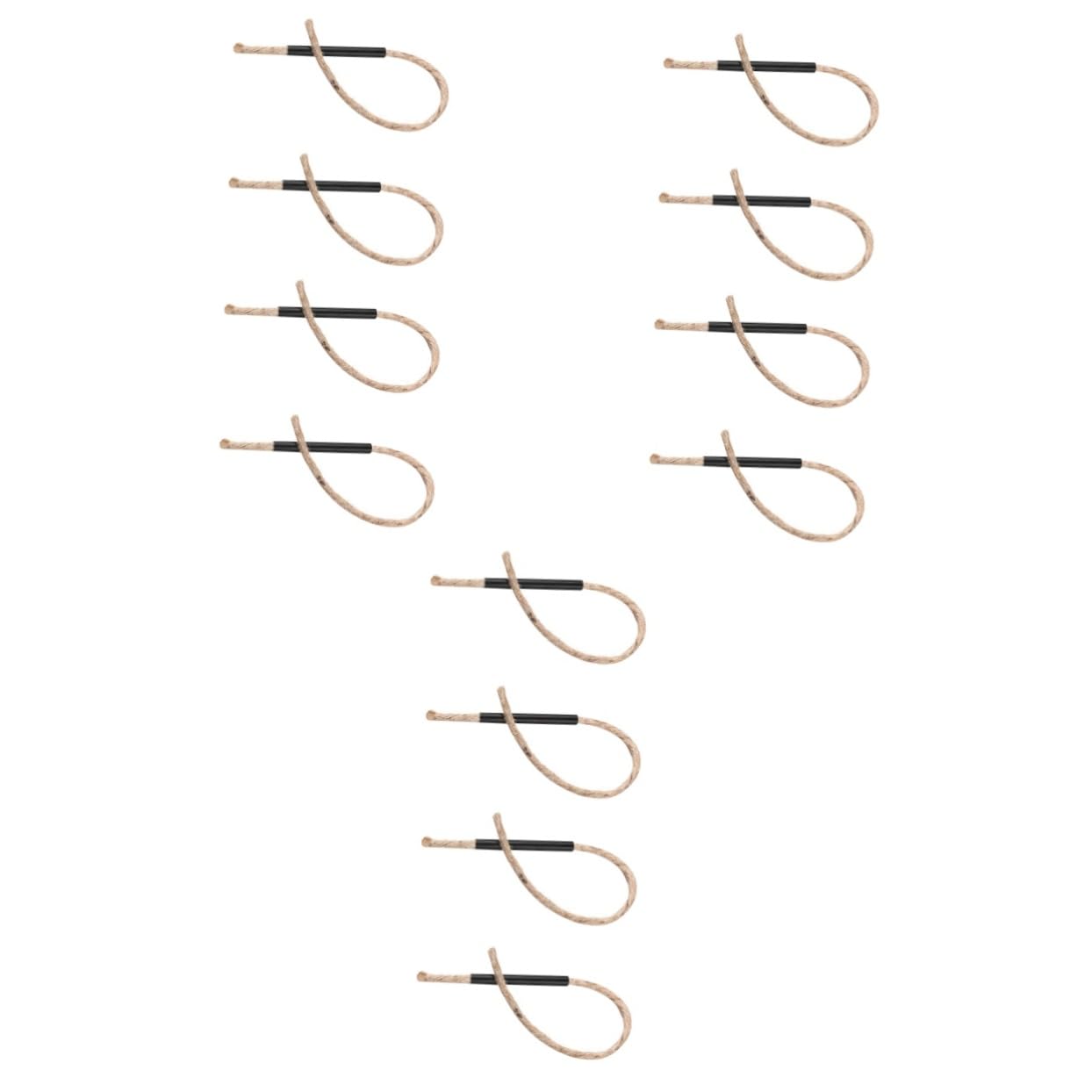 BESPORTBLE 12sets Survival Wick Cord for Camping Outdoor Use Burn Weatherproof Wind-Resistant Starter Cords Lightweight Portable Emergency Gear